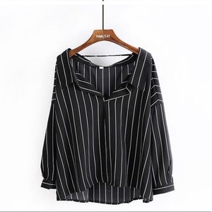Black stripe Blouse
